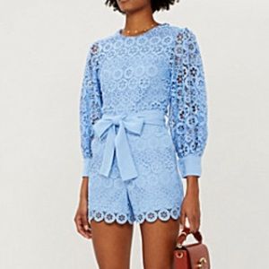 Maje Gupure Playsuit (new, unworn, tags, size 38)